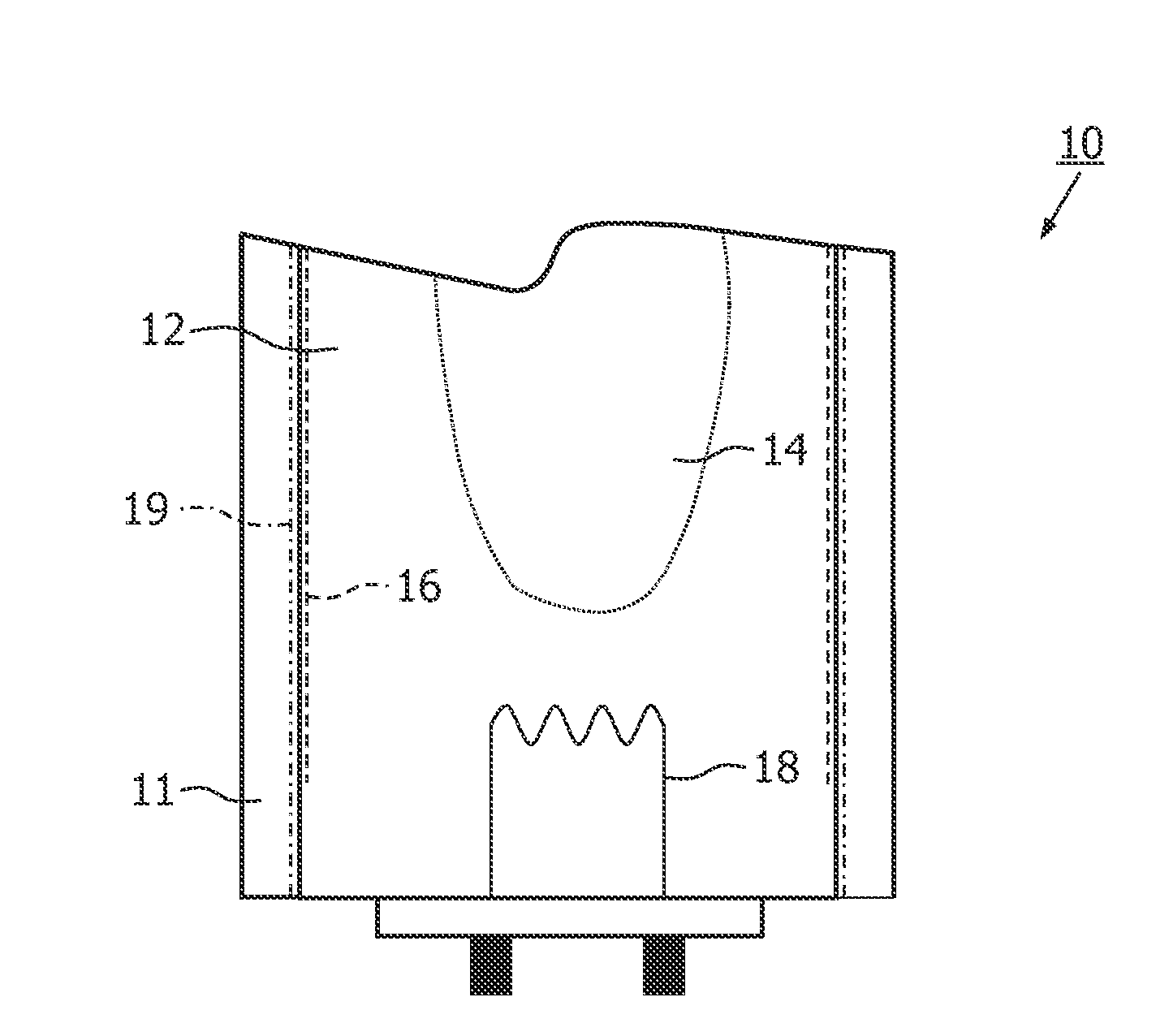 Low-pressure gas discharge lamp having improved efficiency