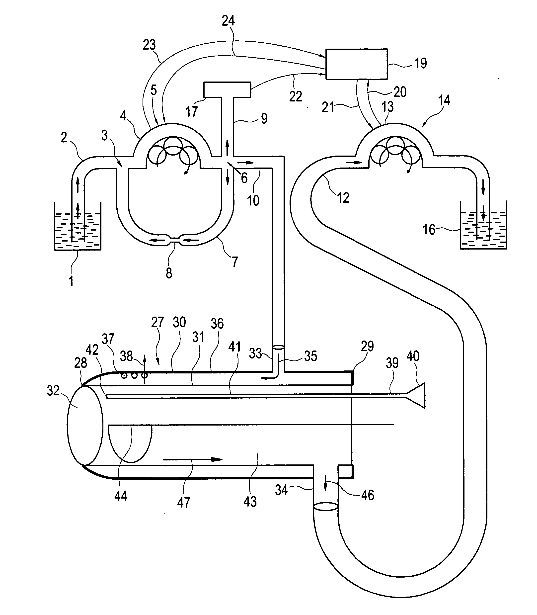 Efficient continuous flow irrigation system