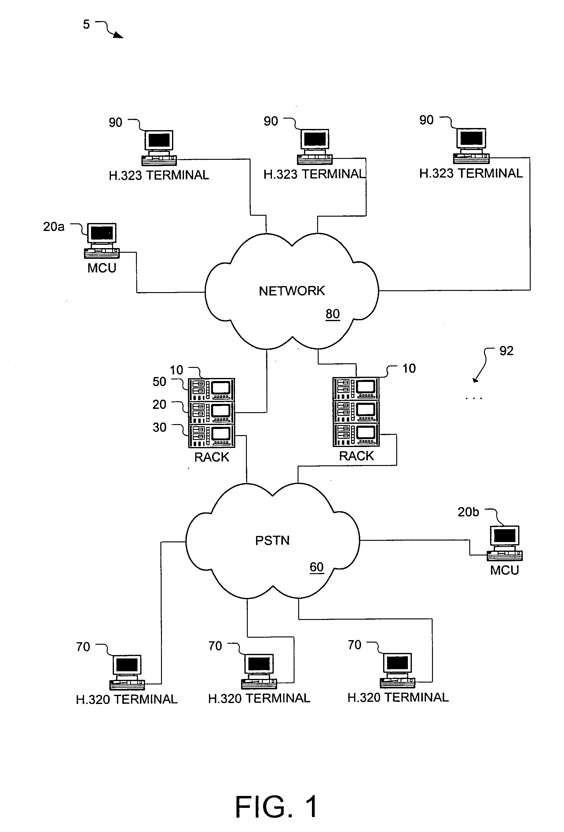 Media role management in a video conferencing network