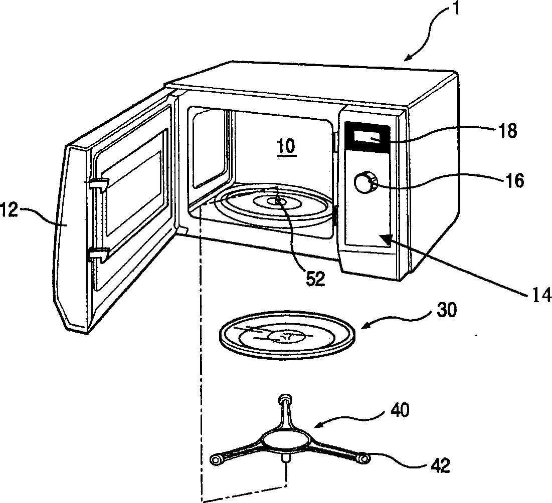 Microwave oven rotary disc assembly