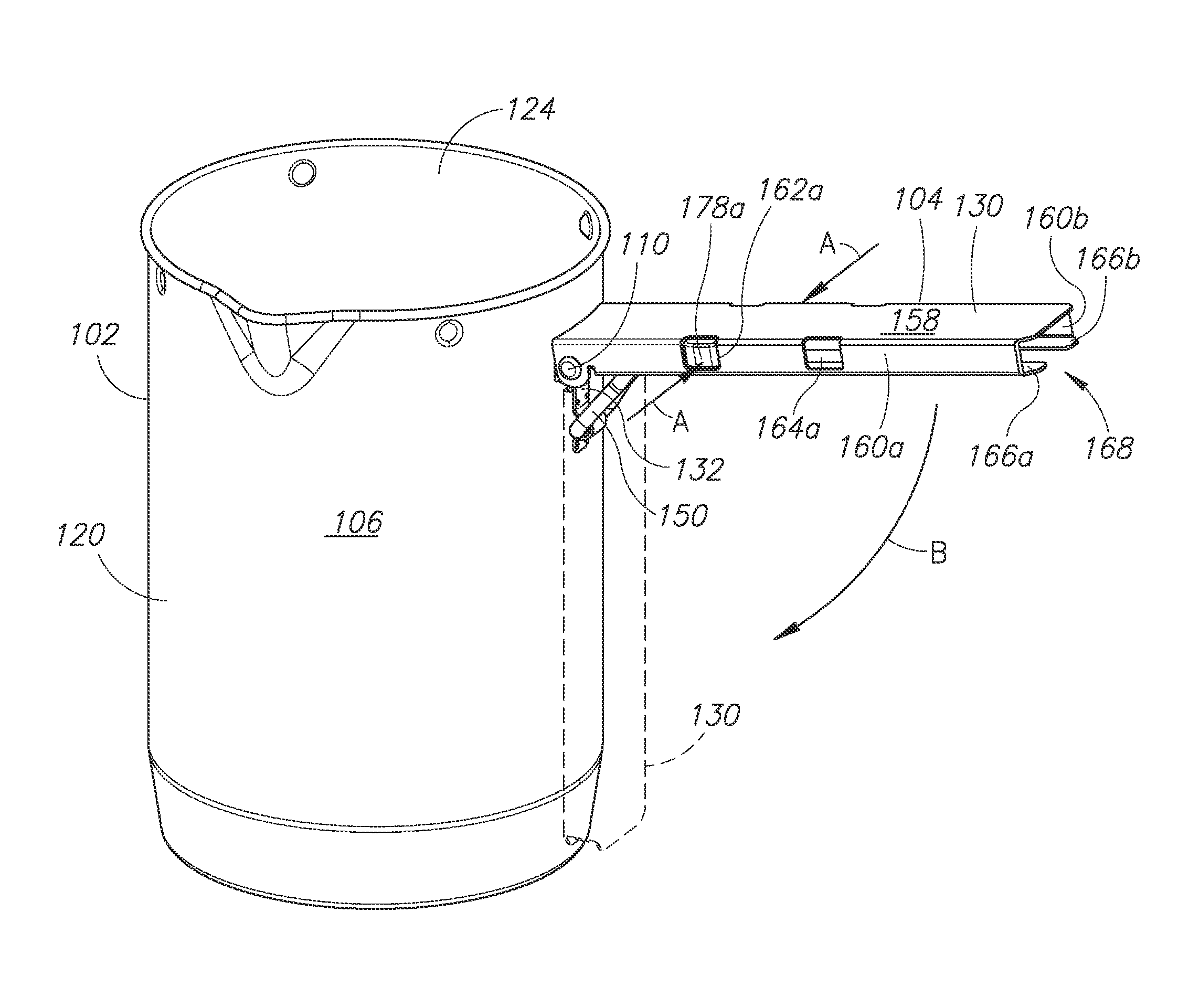 Foldable handle for a cook-pot