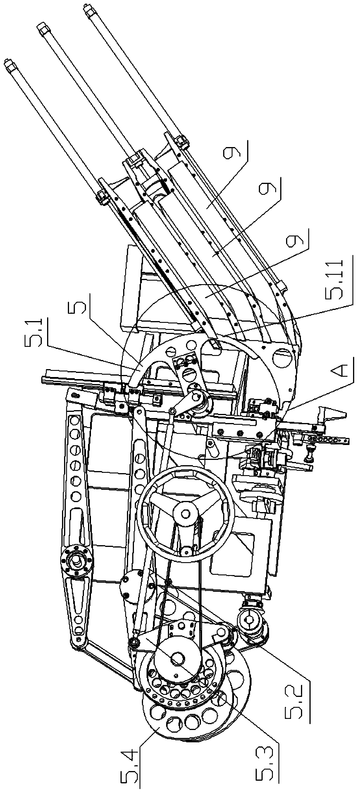 Multi-color hair feeding device and hair feeding method of numerical control hair planting machine