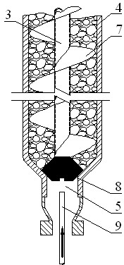 Slagging method for vertical retort magnesium smelting and vertical retort magnesium smelting device using same