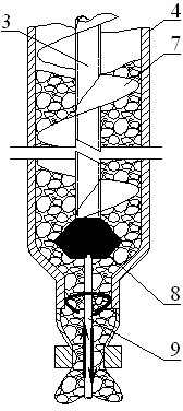 Slagging method for vertical retort magnesium smelting and vertical retort magnesium smelting device using same