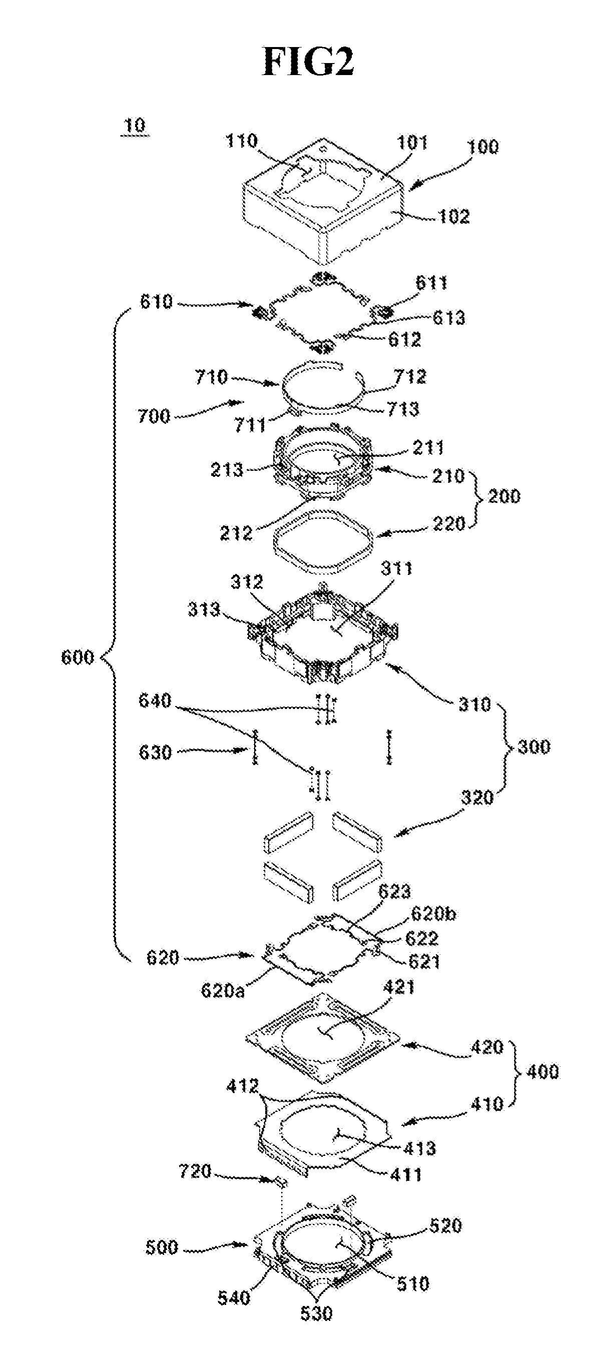 Lens driving unit, camera module, and optical instrument