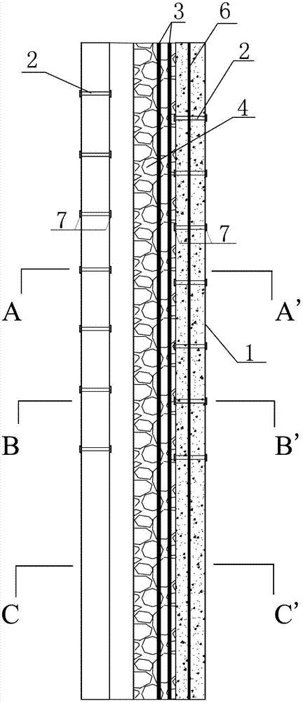 Novel side slope retainer anchor anti-sliding pile