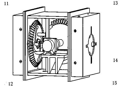 Spatial cell robot based on gear and gear rack transmission