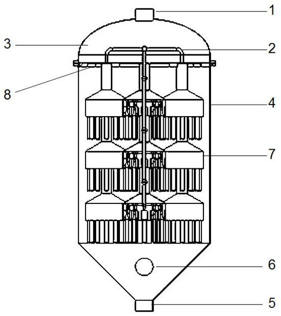 Modular high-temperature gas filter