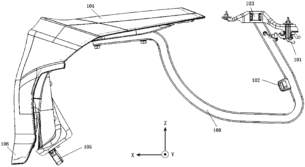 Verification device for automobile trunk assembly operation performance