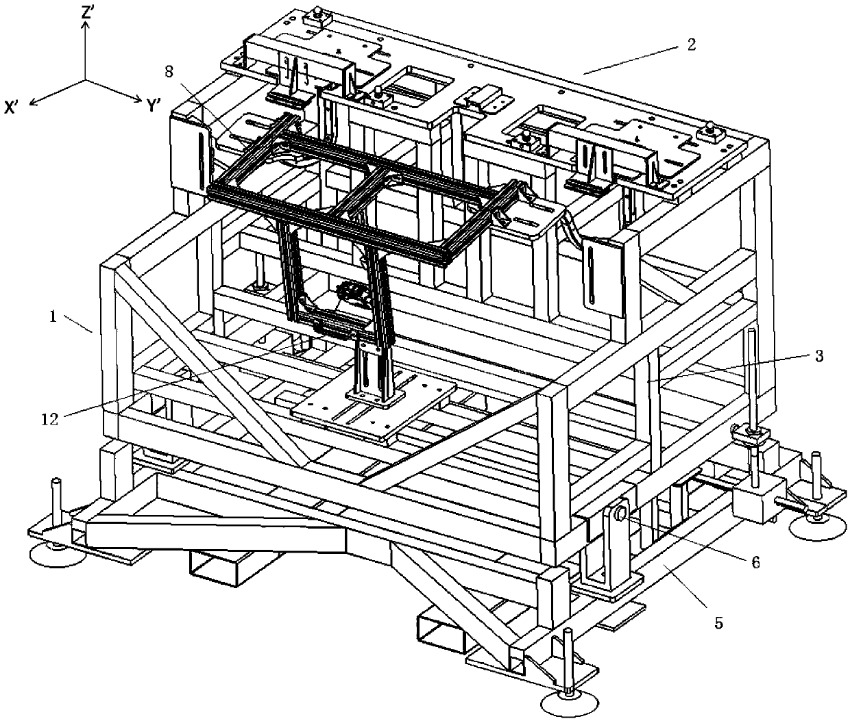 Verification device for automobile trunk assembly operation performance