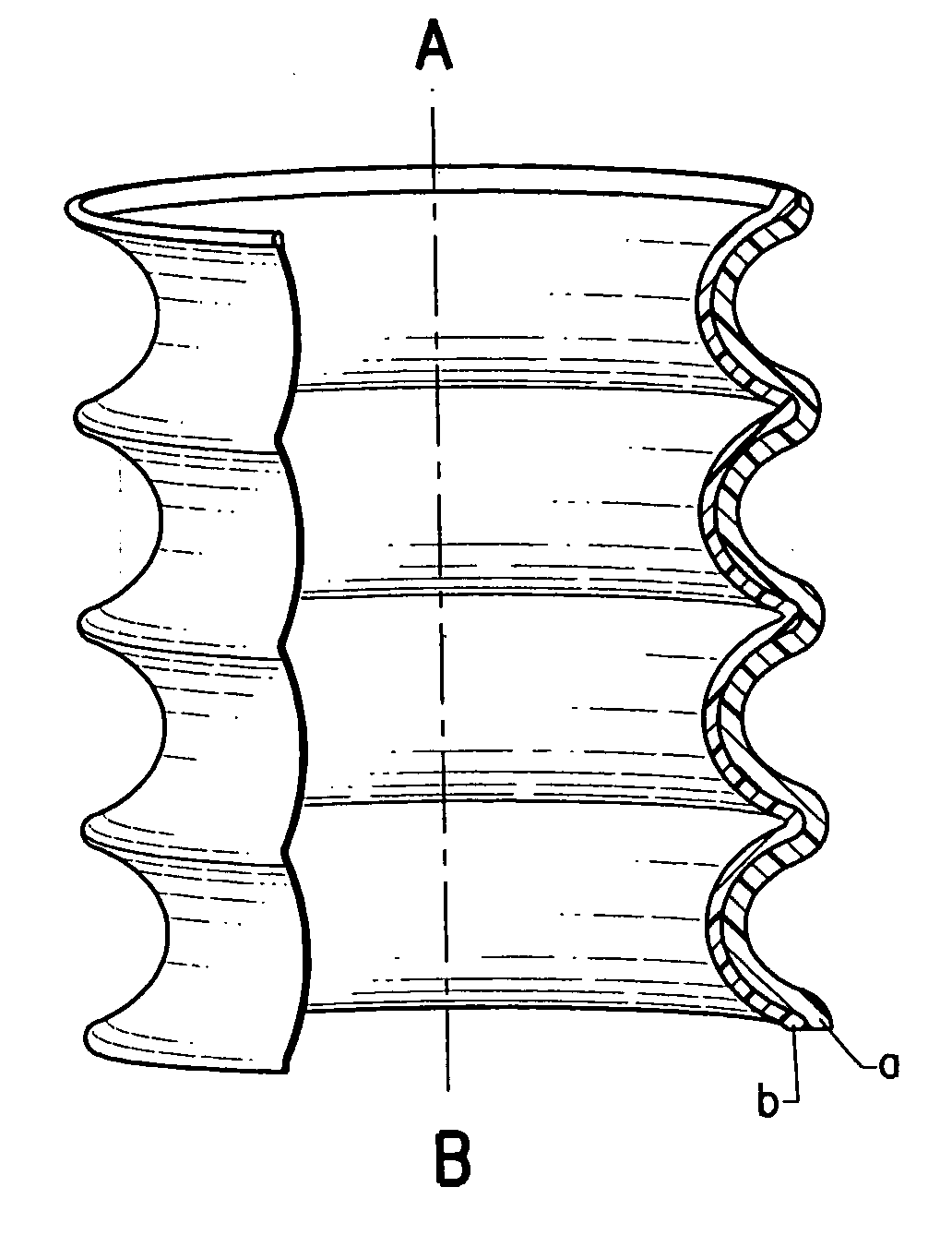 Jounce bumpers made by corrugated extrusion