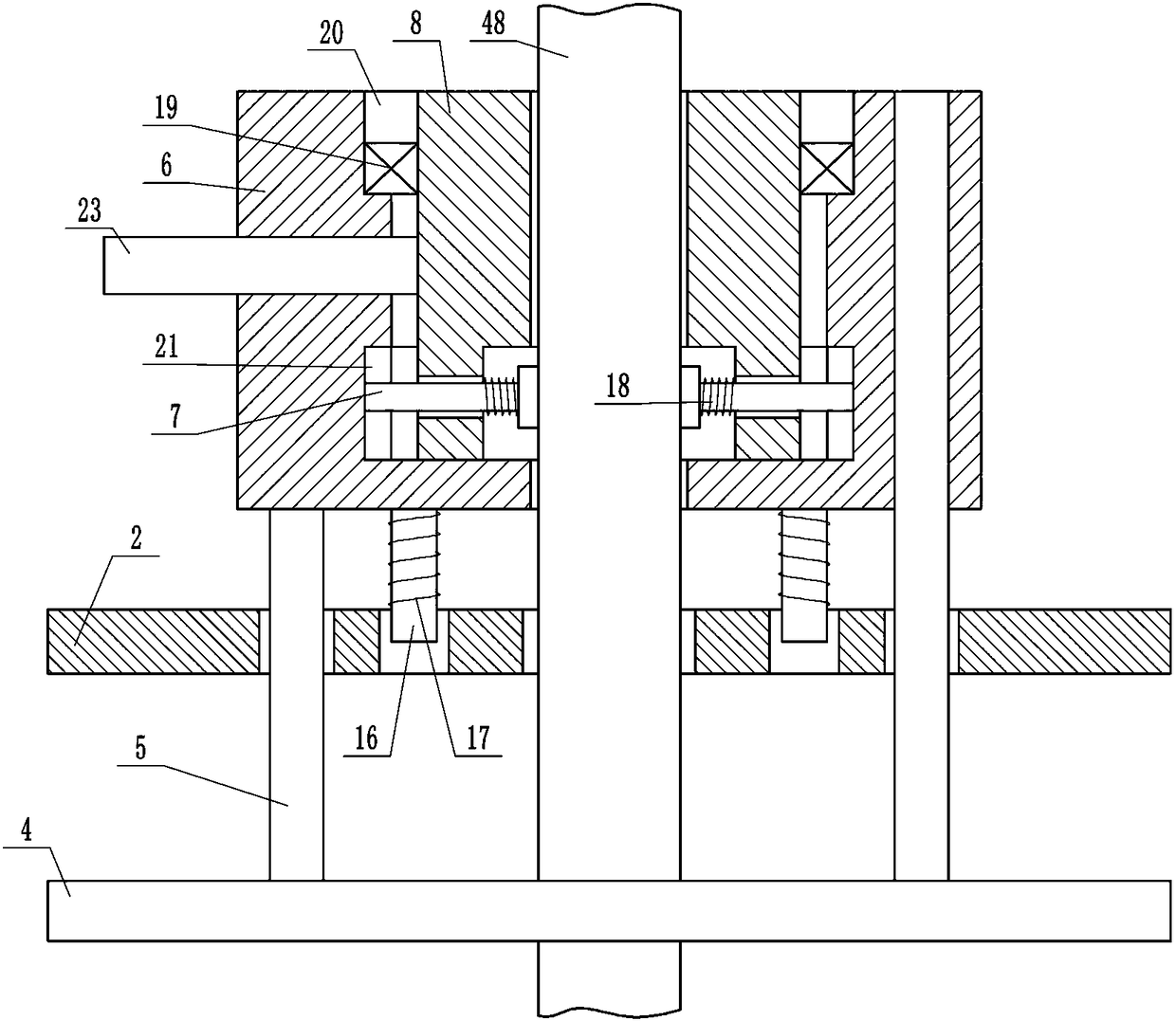 Novel pile insertion construction device