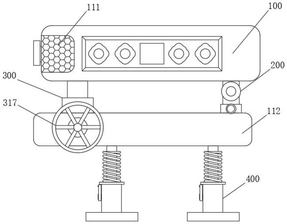 Positioning mechanism of image collection equipment for graphic processing terminal