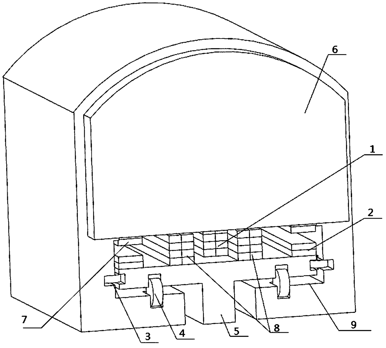 Novel high-speed magnetic suspension train and suspension mechanism