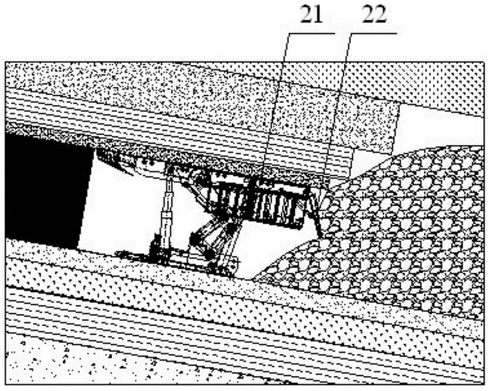 Mining method employing solid filling and fully-mechanized coal mining hybrid working face