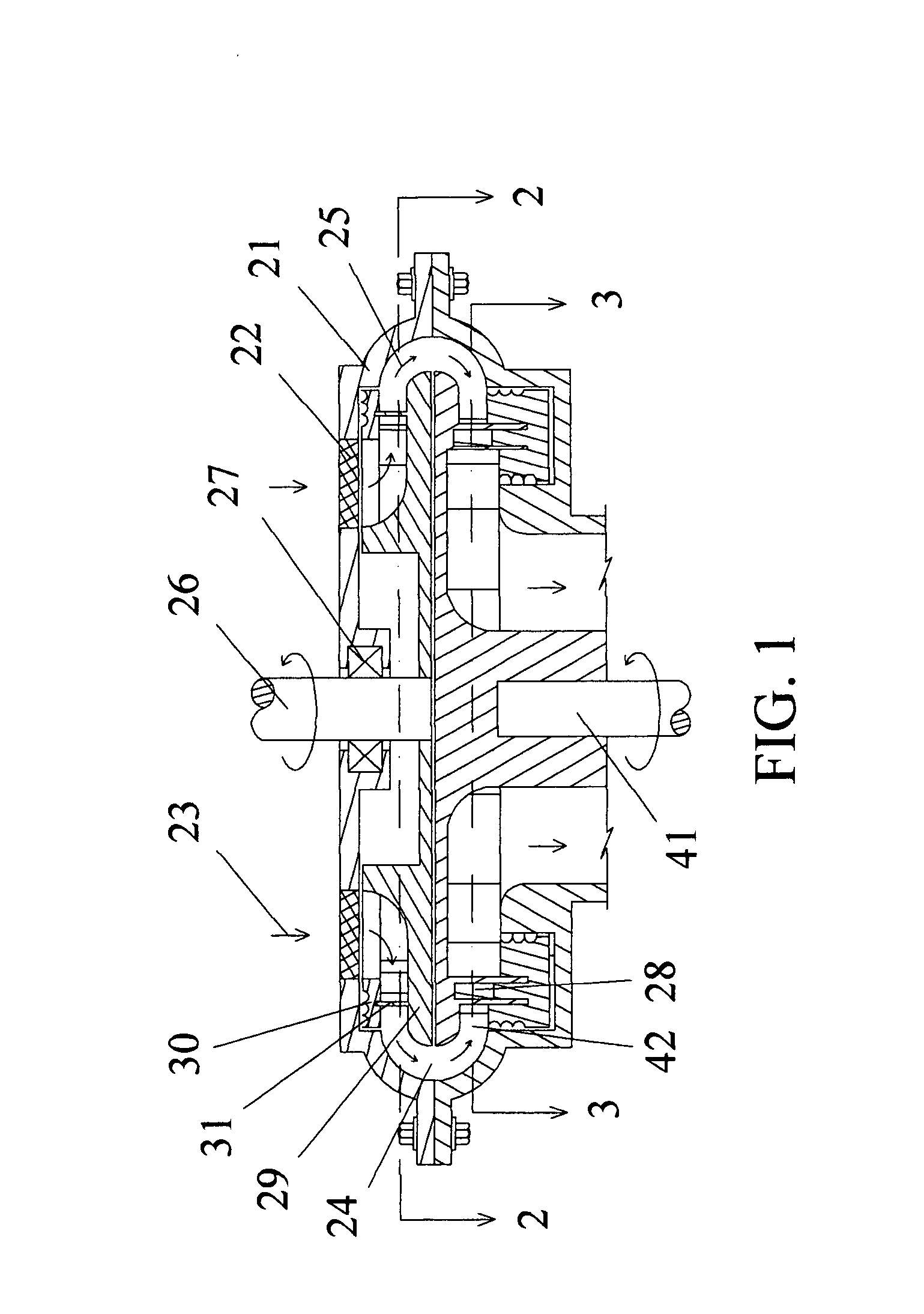 Radial out-flowing rotary ram-in compressor