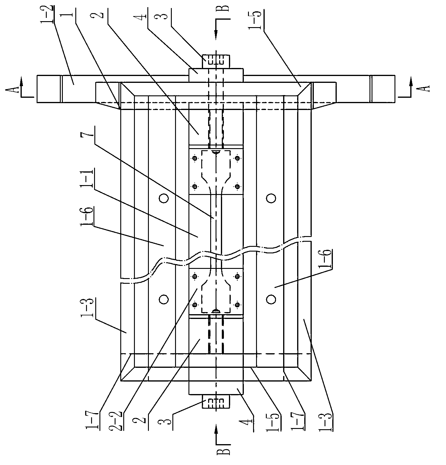 Device for testing tension of test piece