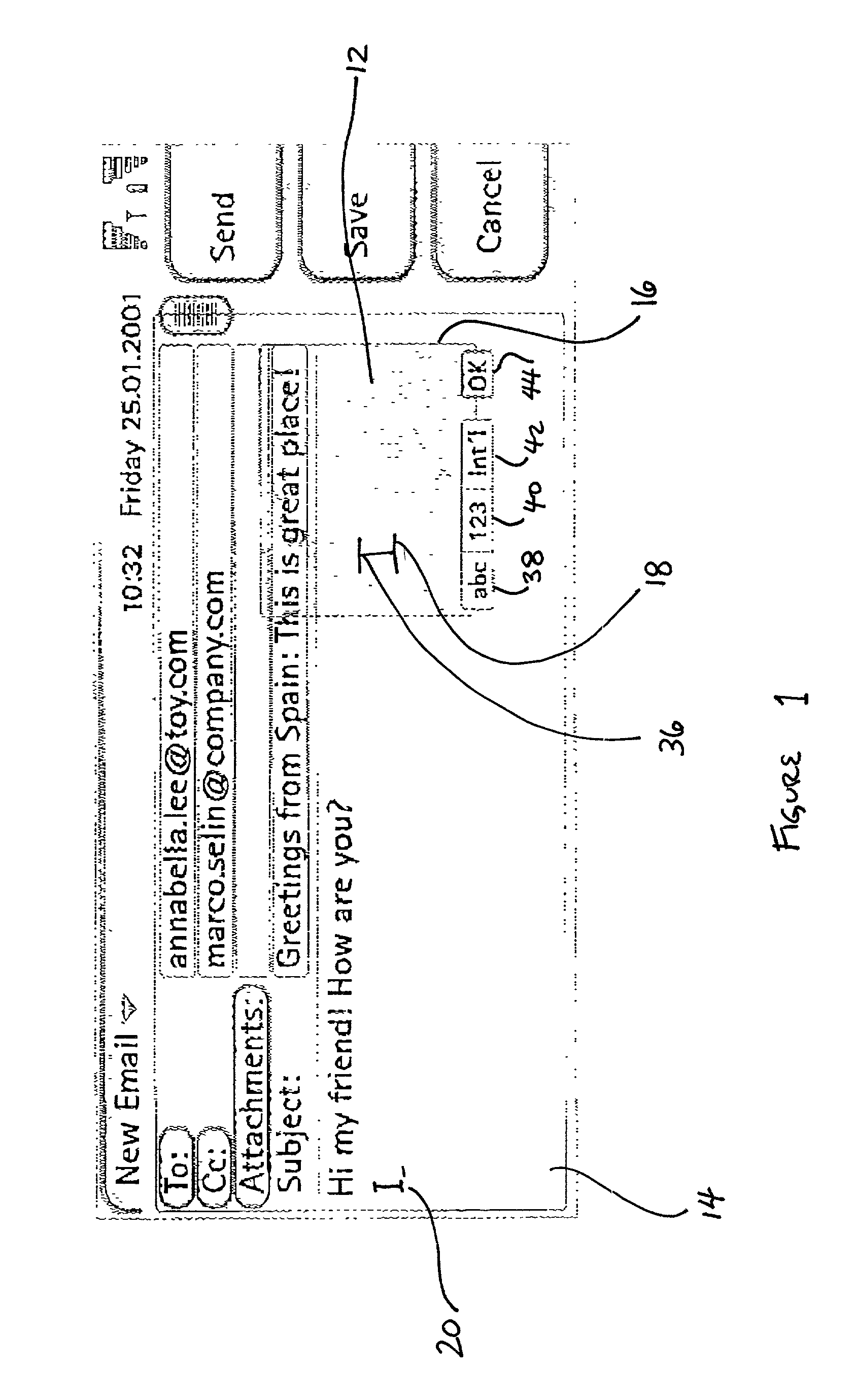 Semi-transparent handwriting recognition UI