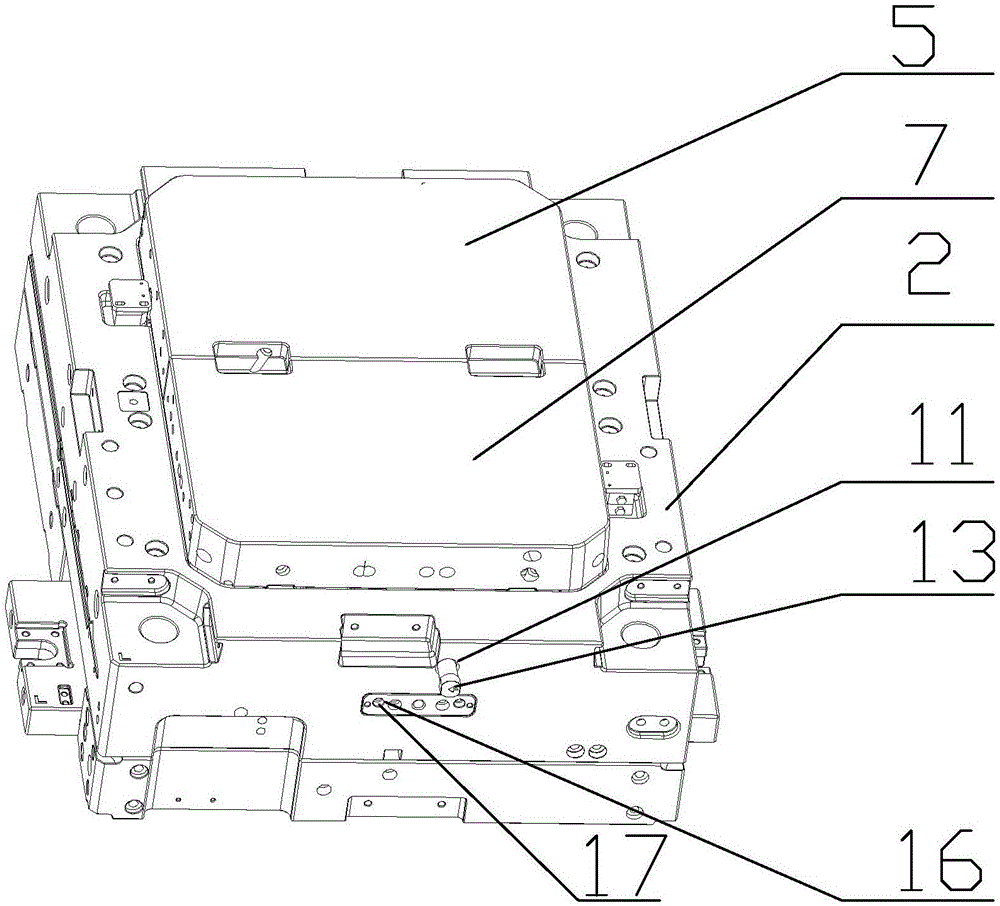 Injection mold for side frame of car boot