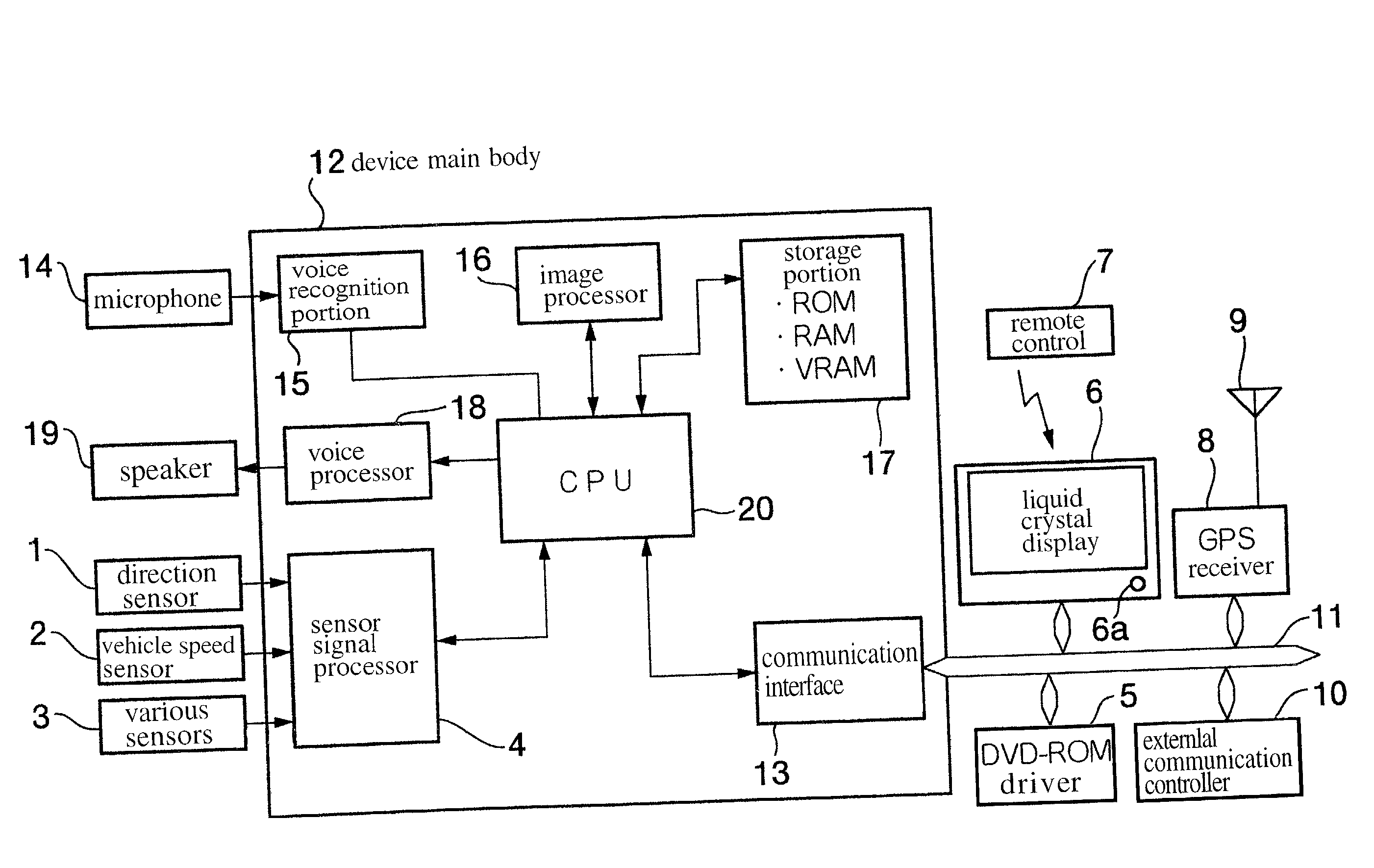 Travel direction device and travel warning direction device