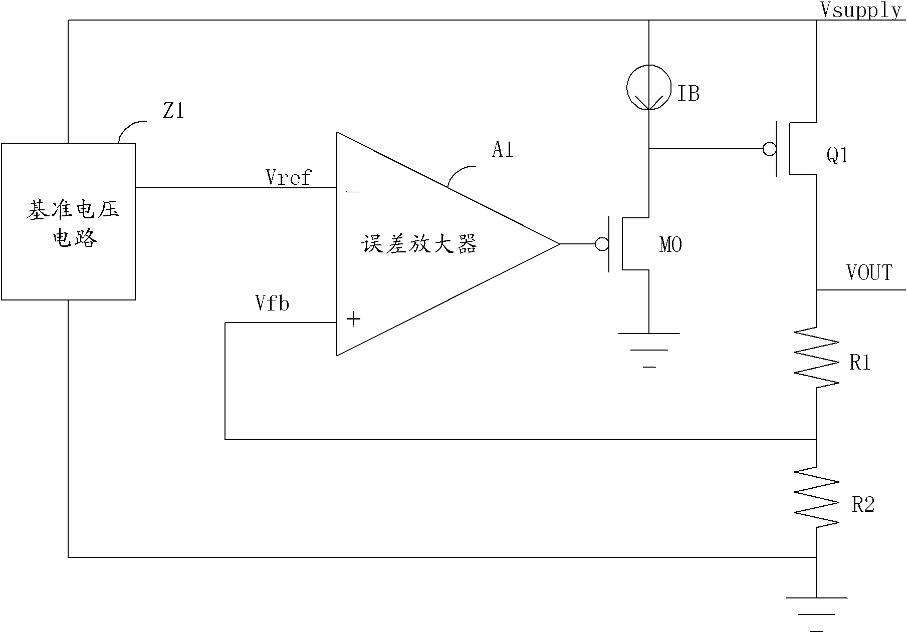 Linear voltage stabilizing circuit