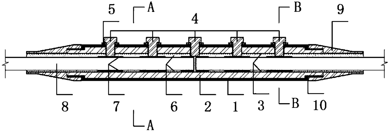 Composite connector for FRP bars and assembly method thereof