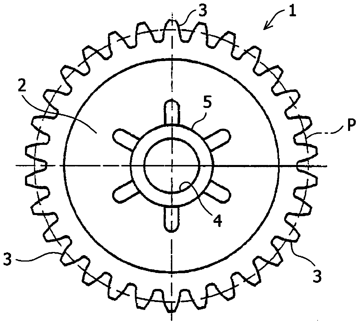 Gear and method for producing same