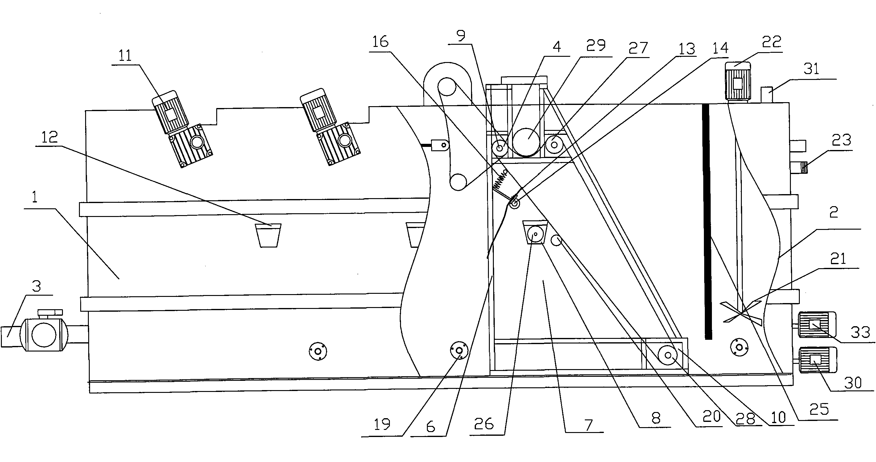 Biogas residue and biogas liquid treatment machine