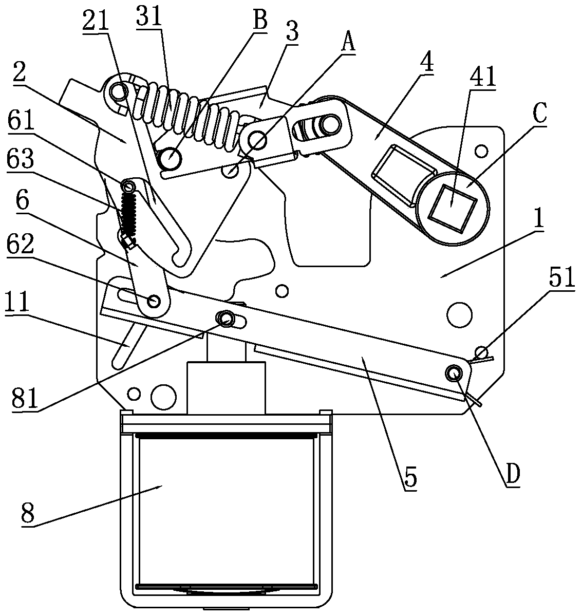 Dual power contact drive mechanism