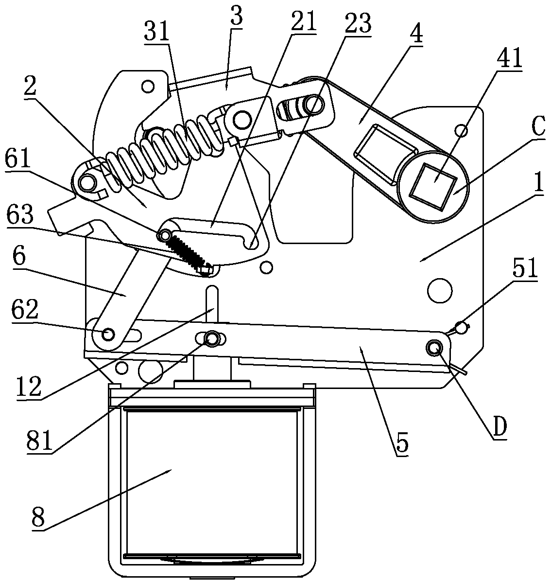 Dual power contact drive mechanism