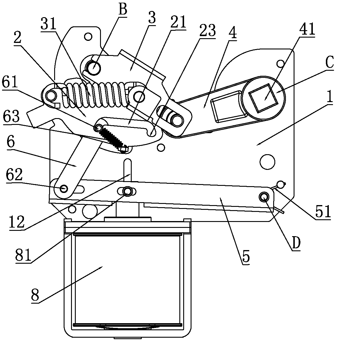 Dual power contact drive mechanism