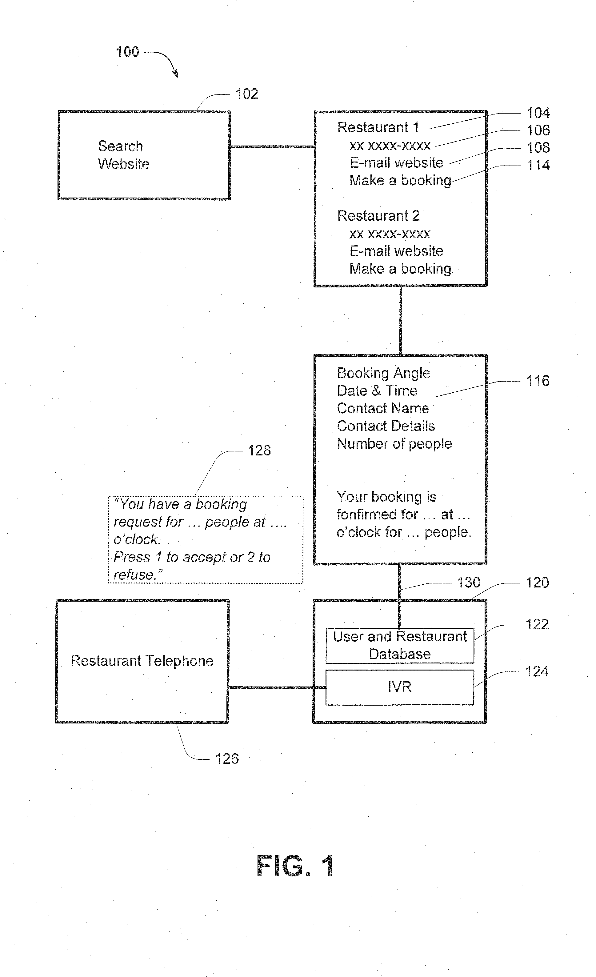 Booking System and Method