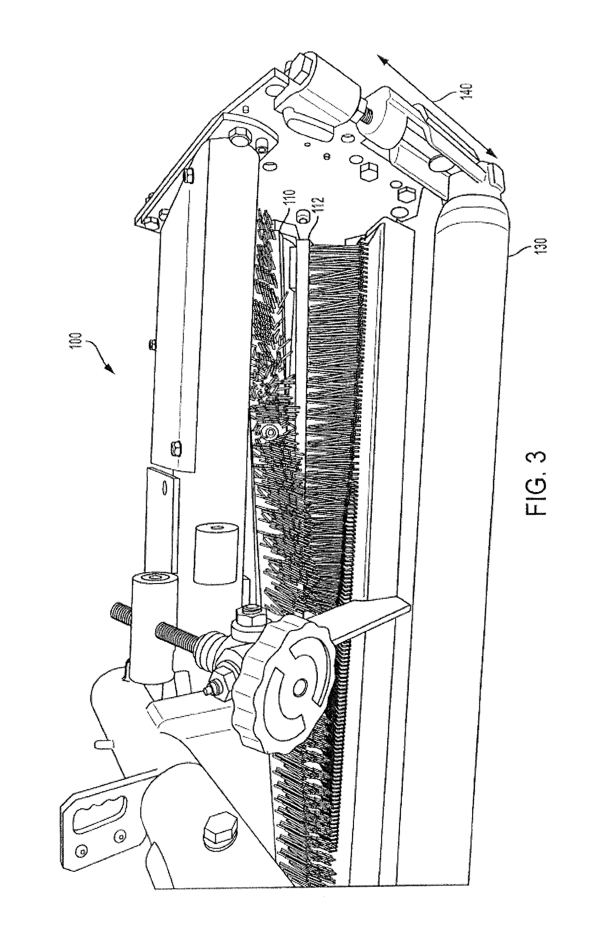 Apparatus, system and method for mechanical, selective plant removal in mature and establishing crops including turfgrasses