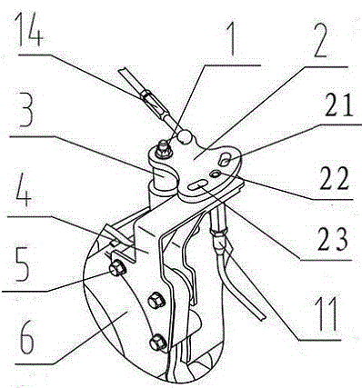 Engine gearbox external gear shifting locking device