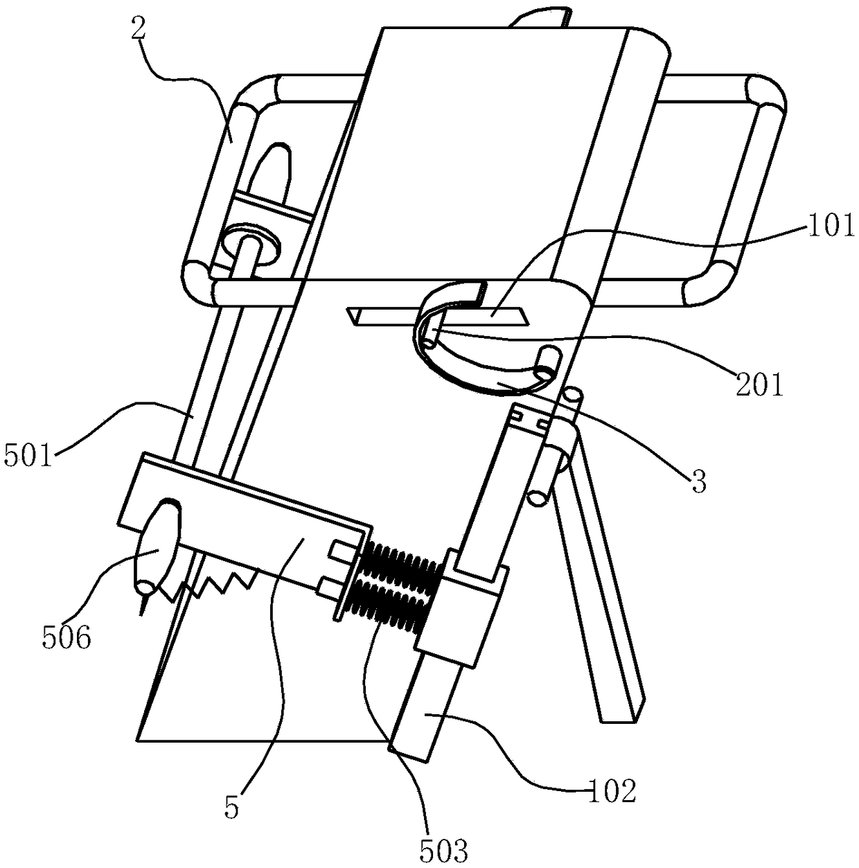 Chinese herb manually planing device and application method thereof