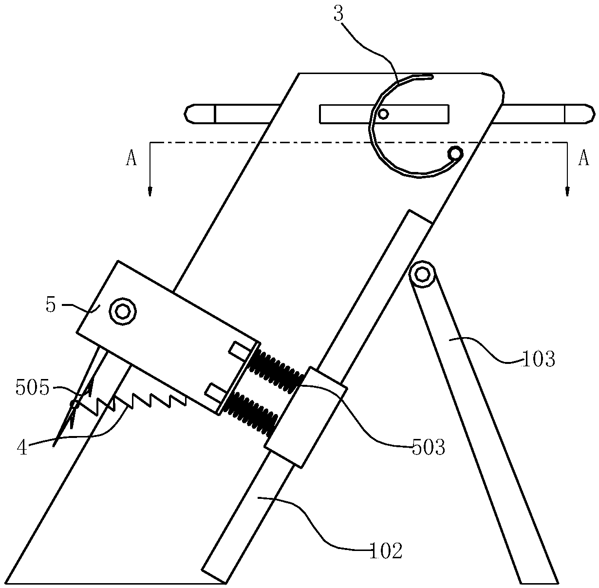 Chinese herb manually planing device and application method thereof