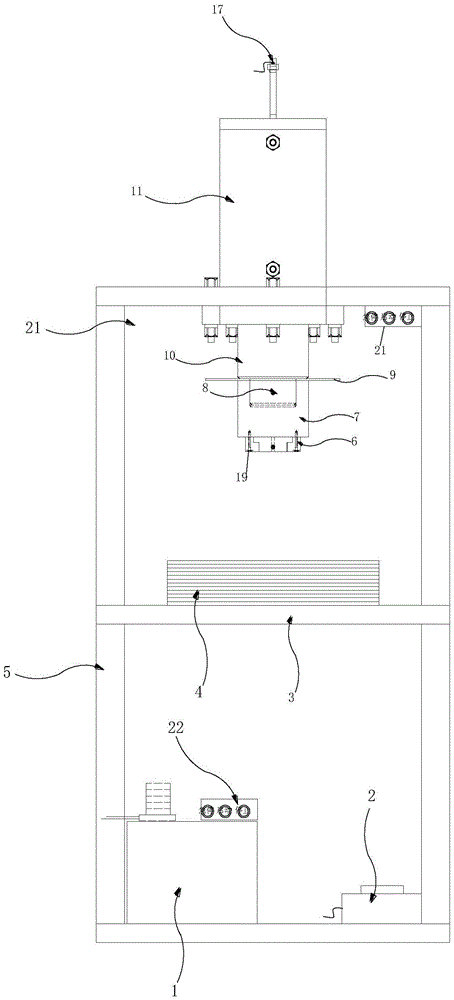 A steel stamp processing device and its steel stamp box