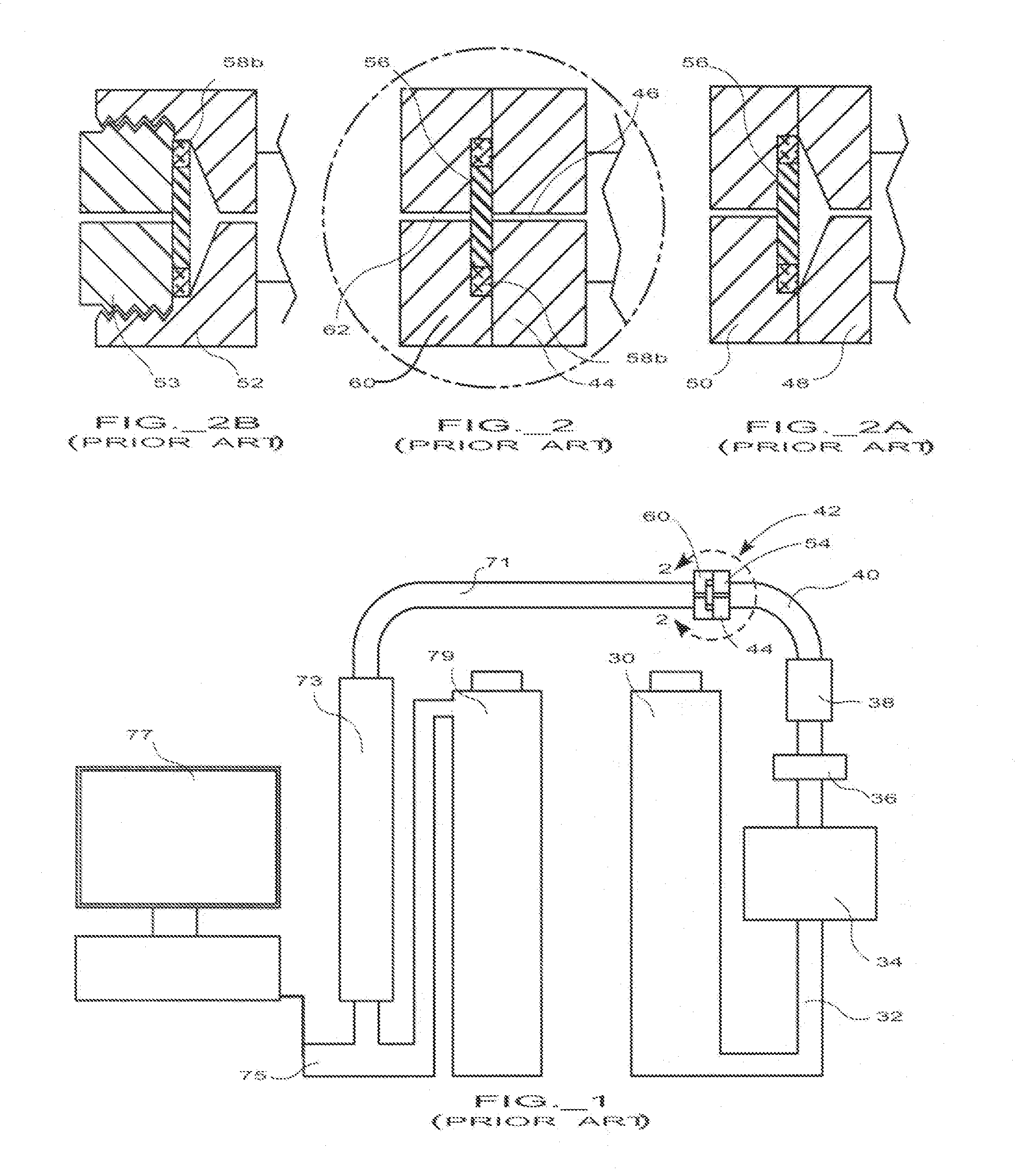 HPLC frit filter assembly