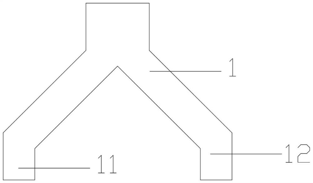 Fabricated double-T plate of propeller strut rib plate