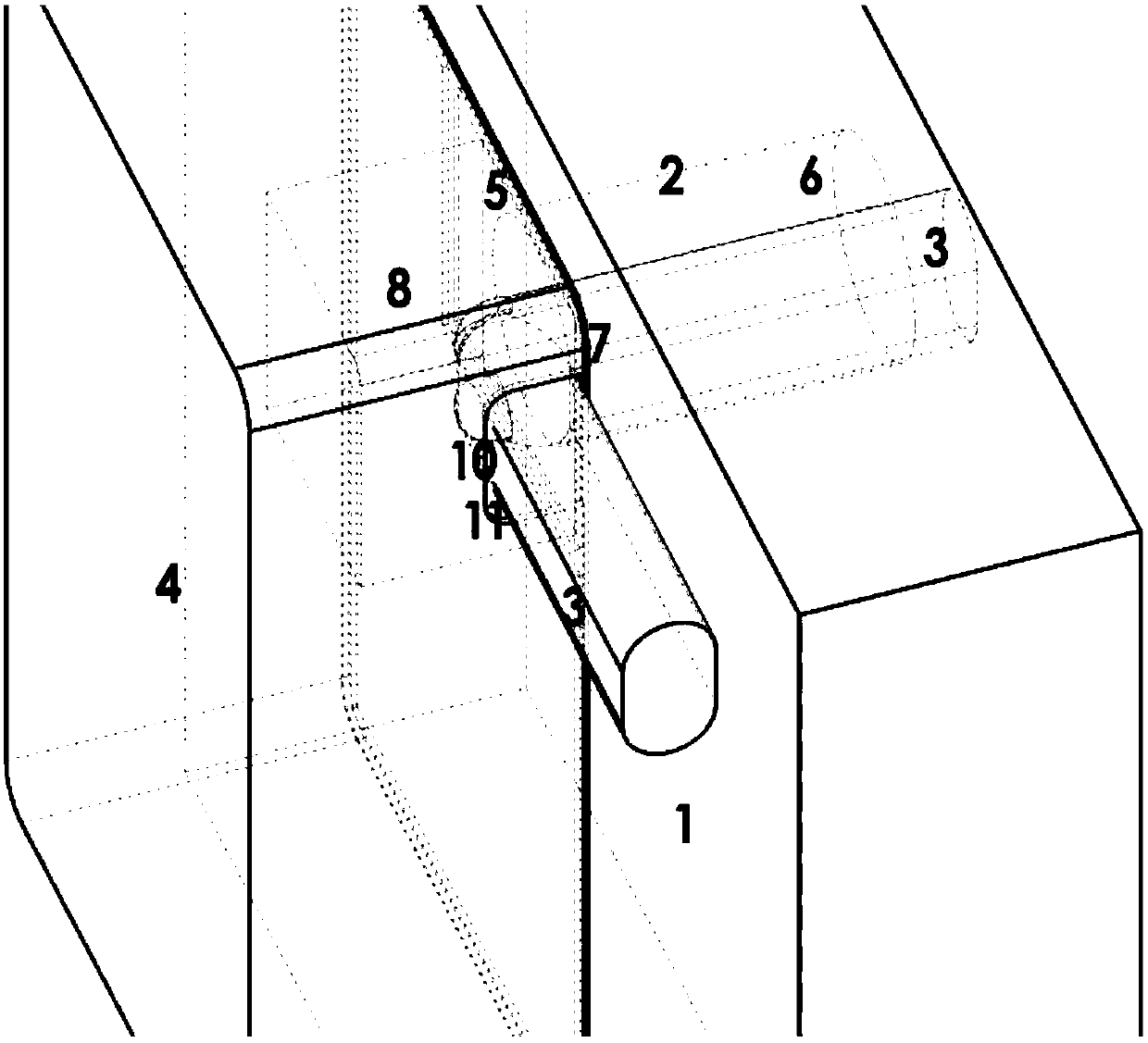 Installation method of wall-mounted purification fresh air ventilator directly sharing air conditioning mounting hole ventilation