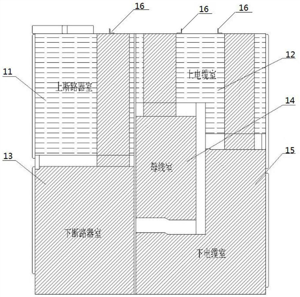 Safety double-circuit-breaker-chamber medium-voltage cabinet