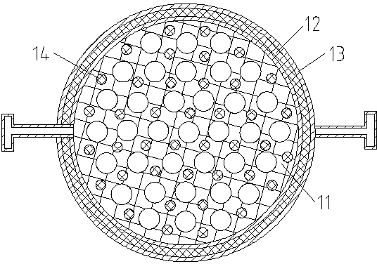 Natural gas heat and cold electric energy supply device based on fused salt heat storage