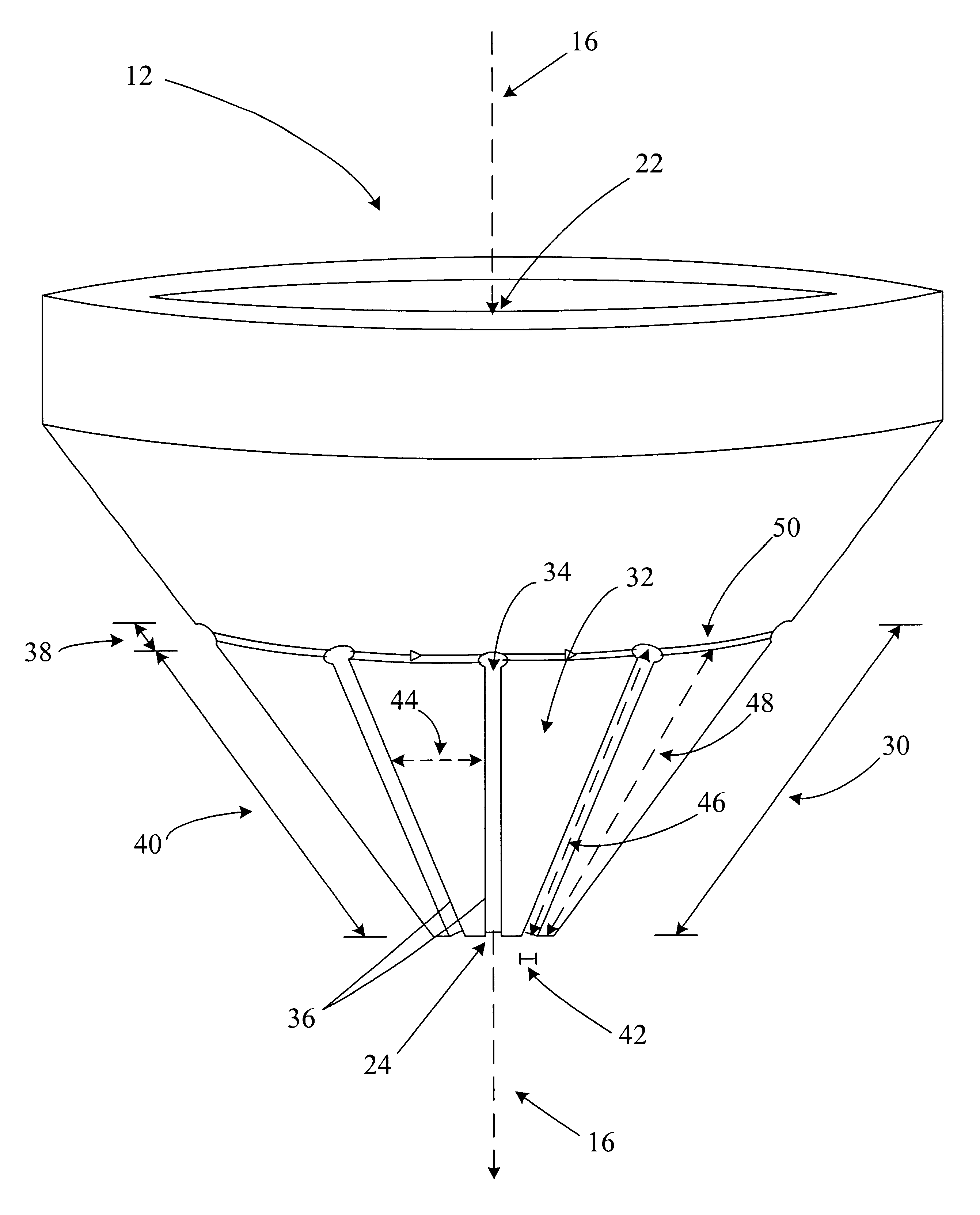 Sectored magnetic lens and method of use