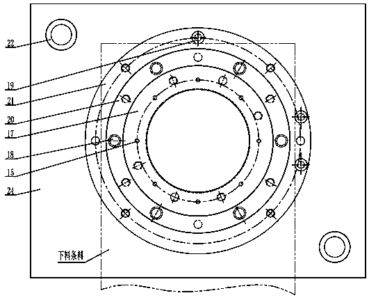 Vehicle drive rear axle brake dustproof cover composite mold and compound process