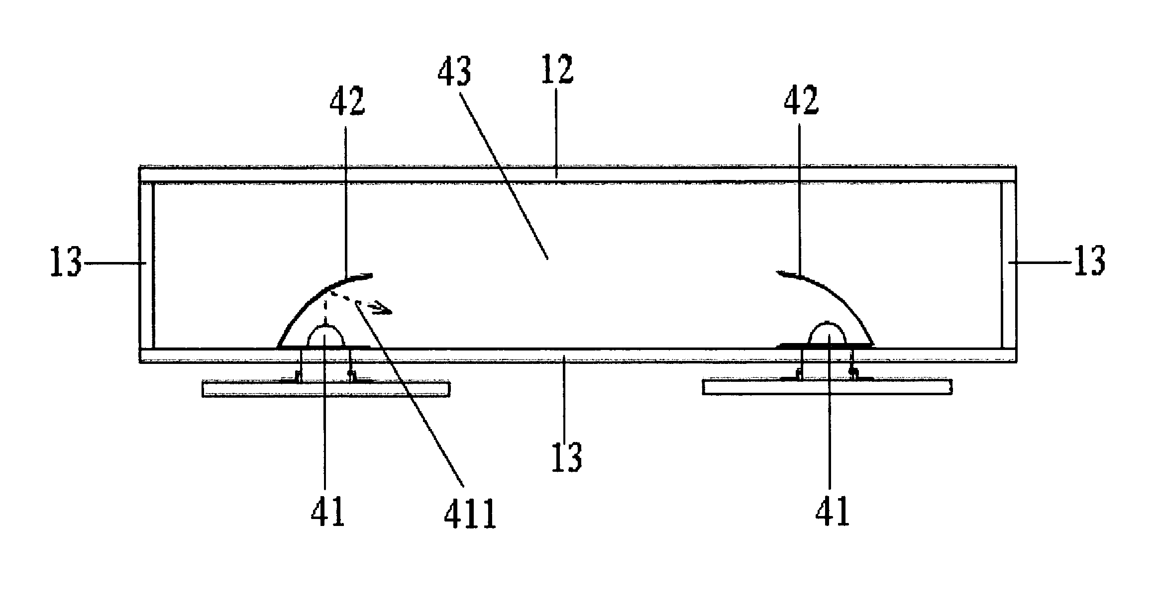 Direct-type backlight unit structure