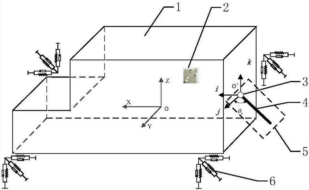 Vibration reduction method for longitudinal torsional vibration of vehicle engine