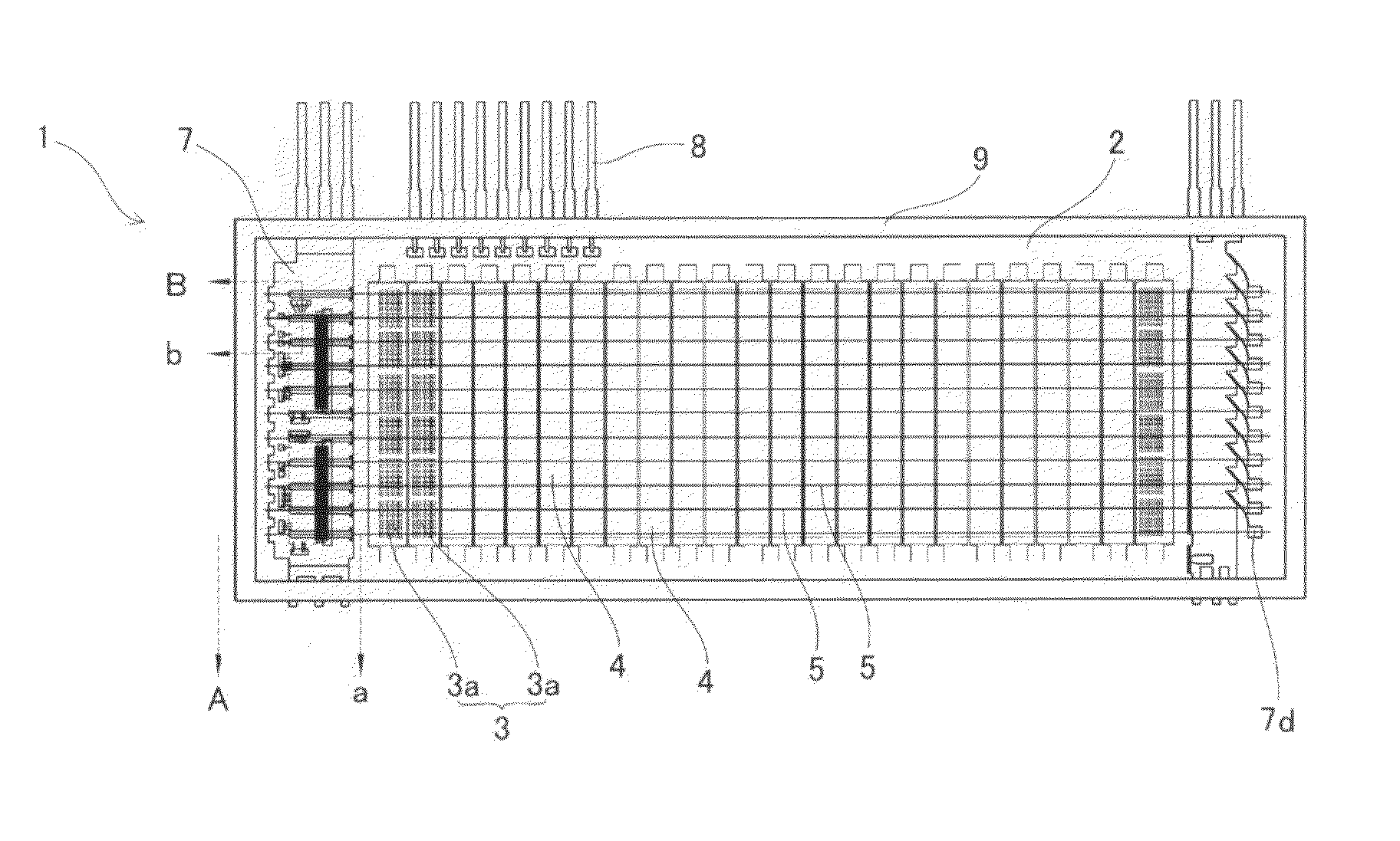 Vacuum fluorescent display with driver IC