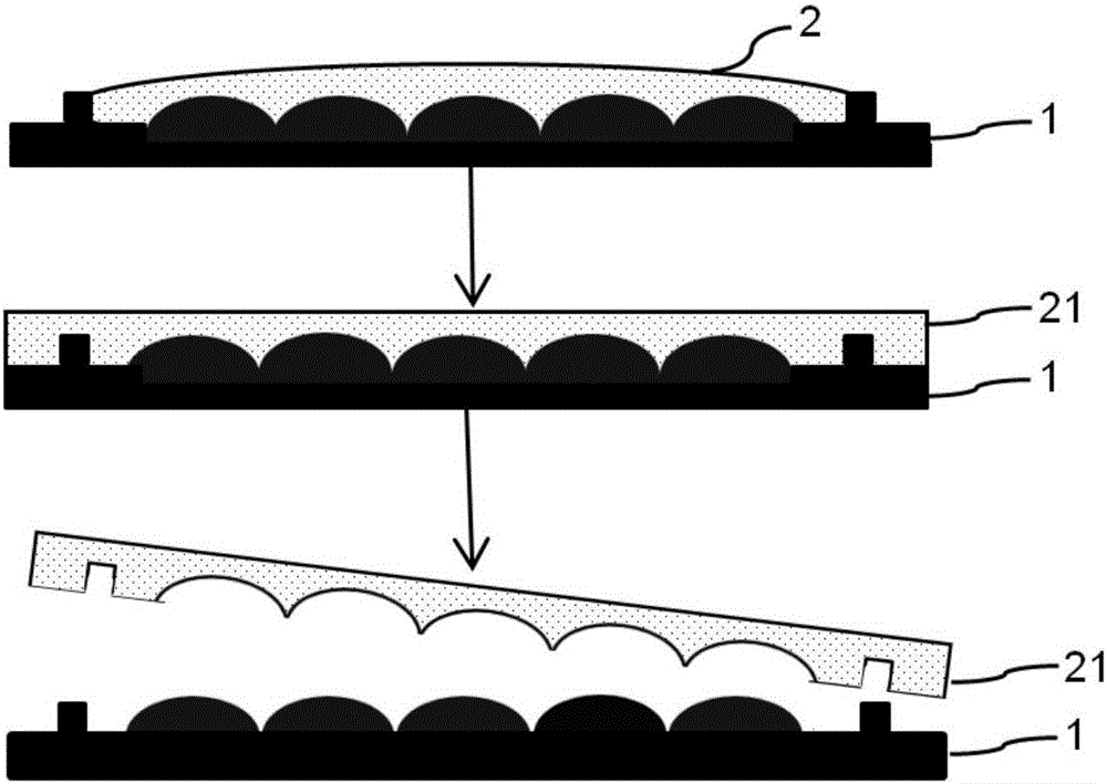 Method for forming naked eye three-dimensional display film device through double-sided alignment