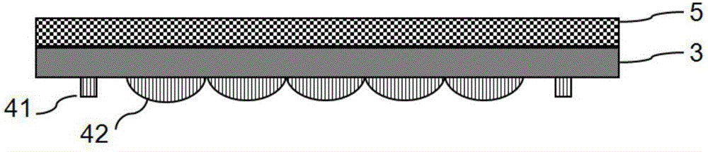 Method for forming naked eye three-dimensional display film device through double-sided alignment