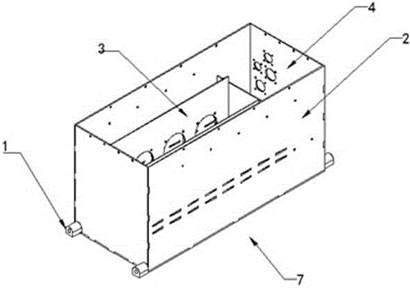 Insulating, heat-dissipating and easily-detached type battery box for formula electric car